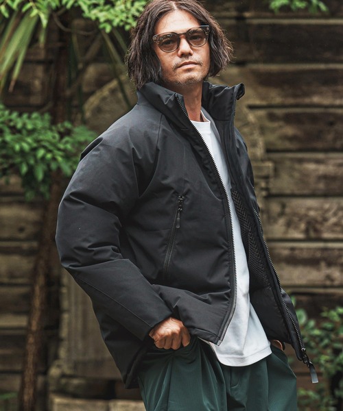 CAMBIO(カンビオ)の「mj11006- スタンドカラーダウンジャケット(ダウンジャケット/コート・メンズ・ブラック・M/L/XL)」の1枚目の写真