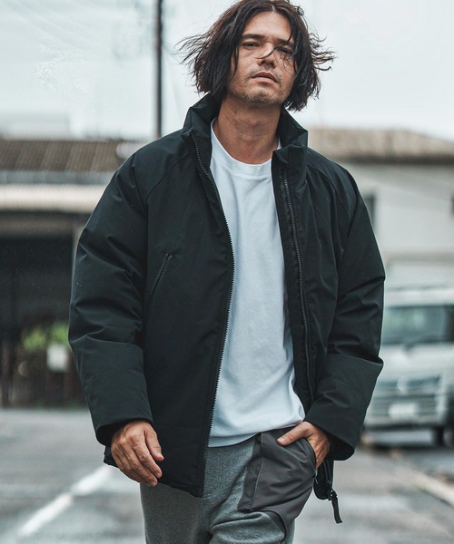 CAMBIO(カンビオ)の「mj11006- スタンドカラーダウンジャケット(ダウンジャケット/コート・メンズ・ブラック・M/L/XL)」の7枚目の写真