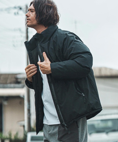 CAMBIO(カンビオ)の「mj11006- スタンドカラーダウンジャケット(ダウンジャケット/コート・メンズ・ブラック・M/L/XL)」の8枚目の写真