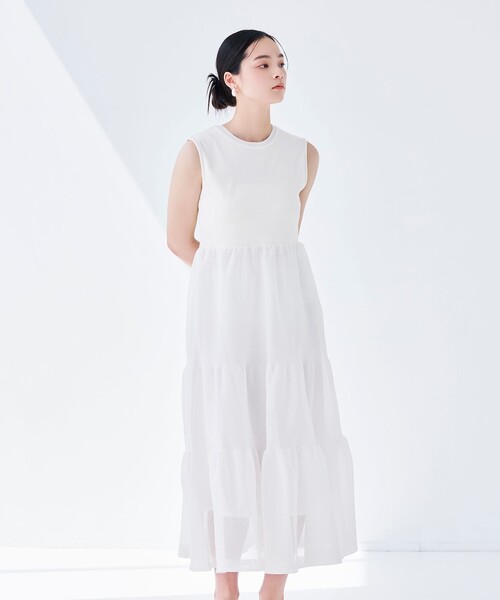 BIANCA(ビアンカ)の「【着回し抜群】ニットコンビワンピース(ワンピース・レディース・ブラック/オフホワイト・38)」の11枚目の写真
