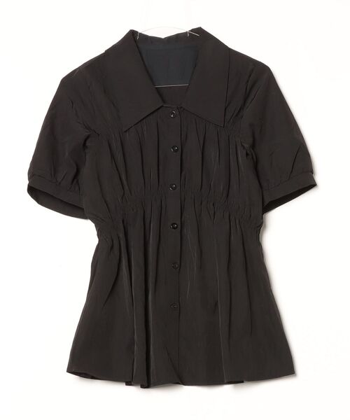 Per sist ence(パーシエンス)の「シャーリングシャツチュニック(シャツ/ブラウス・レディース・ブラック/グリーン/ピンク/イエロー・ONE SIZE)」の16枚目の写真