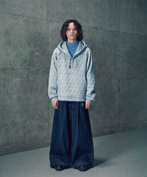 CASPER JOHN（キャスパージョン）の「Quilted skipper zip parka / キルティングスキッパージップパーカー（パーカー・メンズ・ブラック/アイボリー/オレンジ・LARGE/MEDIUM/SMALL/X-SMALL）」の12枚目の写真