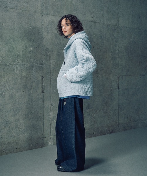 CASPER JOHN（キャスパージョン）の「Quilted skipper zip parka / キルティングスキッパージップパーカー（パーカー・メンズ・ブラック/アイボリー/オレンジ・LARGE/MEDIUM/SMALL/X-SMALL）」の13枚目の写真