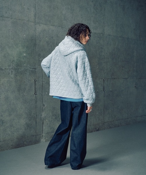 CASPER JOHN（キャスパージョン）の「Quilted skipper zip parka / キルティングスキッパージップパーカー（パーカー・メンズ・ブラック/アイボリー/オレンジ・LARGE/MEDIUM/SMALL/X-SMALL）」の14枚目の写真