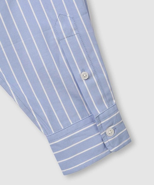 POLO BCS（ポロ ビーシーエス）の「POLO British Country Spirit ワンポイント刺繍オーバーシャツ（シャツ/ブラウス・レディース・ブルー/オフホワイト/ベージュ/ブラック・M/L）」の7枚目の写真