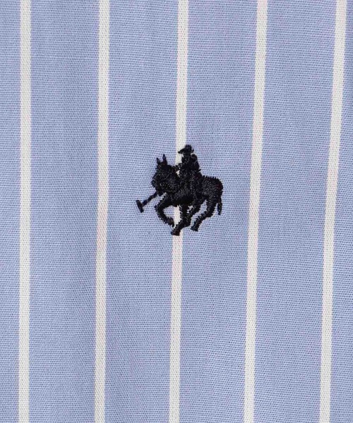 POLO BCS（ポロ ビーシーエス）の「POLO British Country Spirit ワンポイント刺繍オーバーシャツ（シャツ/ブラウス・レディース・ブルー/オフホワイト/ベージュ/ブラック・M/L）」の9枚目の写真