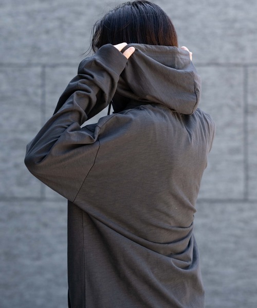 WEGO（ウィゴー）の「WEGO/スラブチェックロゴジップパーカー（パーカー・メンズ・チャコールグレー/ワイン・LARGE/MEDIUM）」の16枚目の写真