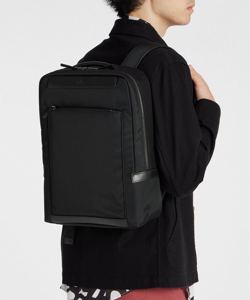 ✨人気✨ ポールスミス　ナイロン　リュック　バックパック　大容量　軽量　ブラック ポールスミス Paul Smith リュックバッグ （Black