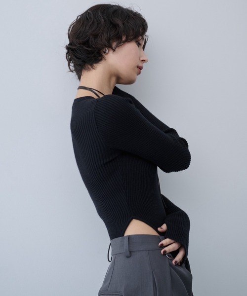 リブニットボディスーツ（ニット/セーター）｜AIC.（エーアイシー）の