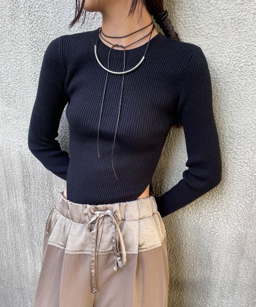 19aw INSCRIRE リブニットボディースーツ AIC. ニット セーター リブニットボディスーツ レディース : ZOZOTOWN