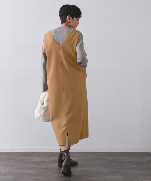 【web完売品】waac ジャンパードレス　レディース　ウェア　ワンピース セール】 ダブルジャージージャンパードレス （ロング・マキシ丈