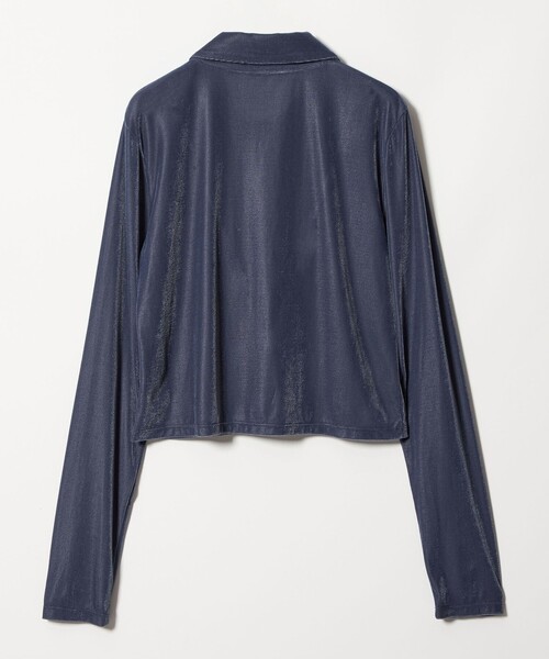 EMMEL REFINES(エメルリファインズ)の「<EMMEL REFINES>EM ベロア エリボタン ロングスリーブ(Tシャツ/カットソー・レディース・ロイヤルブルー/ダークブラウン・FREE)」の11枚目の写真