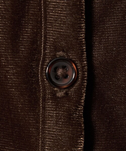 EMMEL REFINES(エメルリファインズ)の「<EMMEL REFINES>EM ベロア エリボタン ロングスリーブ(Tシャツ/カットソー・レディース・ロイヤルブルー/ダークブラウン・FREE)」の16枚目の写真