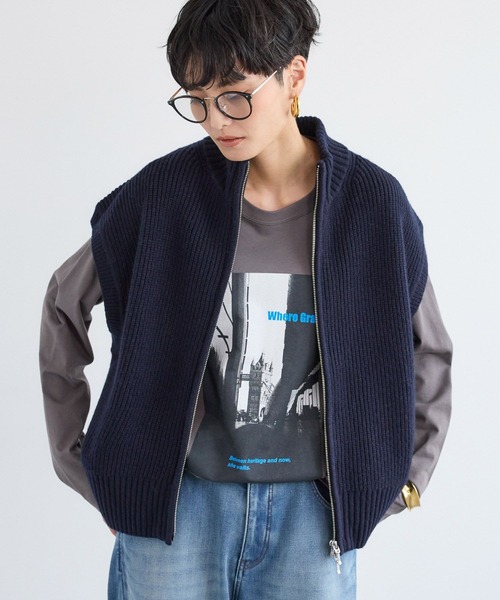 BARNYARDSTORM ネイビー アウター FREE セール】BARNYARDSTORM / ダンボールフーディーブルゾン【WEB