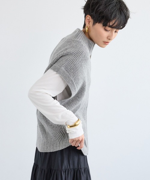 セール】BARNYARDSTORM / 畦編みZIPベスト（ベスト）｜BARNYARDSTORM