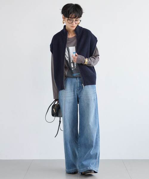 BARNYARDSTORM / 畦編みZIPベスト BARNYARDSTORM / 畦編みZIPベスト（ベスト）｜BARNYARDSTORM（バン