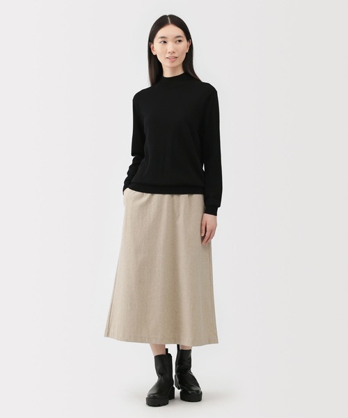 無印良品（ムジルシリョウヒン）の「婦人　洗えるウールハイゲージハイネックセーター（ニット/セーター・レディース・ブラック/ブラウン系/オフホワイト/ダークグレー/オートミール/カーキ系/レッド・XS/S/M/L/XL/XXL）」の15枚目の写真