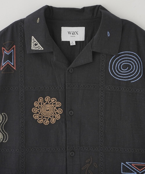 styles(スタイルス)の「WAX LONDON DIDCOT DOODLE EMBROIDERY SS25-SSS-DID-BRX-NML(シャツ/ブラウス・メンズ・ネイビー・M)」の3枚目の写真