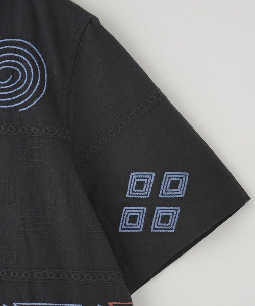 styles(スタイルス)の「WAX LONDON DIDCOT DOODLE EMBROIDERY SS25-SSS-DID-BRX-NML(シャツ/ブラウス・メンズ・ネイビー・M)」の5枚目の写真