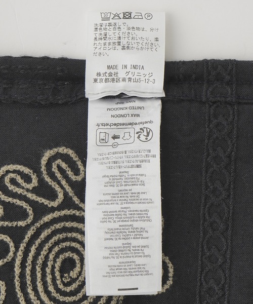 styles(スタイルス)の「WAX LONDON DIDCOT DOODLE EMBROIDERY SS25-SSS-DID-BRX-NML(シャツ/ブラウス・メンズ・ネイビー・M)」の9枚目の写真