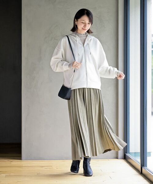 rps（アールピーエス）の「ダンボールドルマンジップパーカー（パーカー・レディース・アイボリー/チャコールグレー/モカ・フリー）」の10枚目の写真