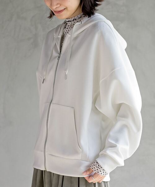 rps（アールピーエス）の「ダンボールドルマンジップパーカー（パーカー・レディース・アイボリー/チャコールグレー/モカ・フリー）」の15枚目の写真