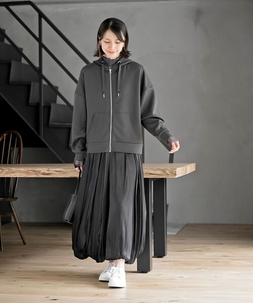 rps（アールピーエス）の「ダンボールドルマンジップパーカー（パーカー・レディース・アイボリー/チャコールグレー/モカ・フリー）」の18枚目の写真