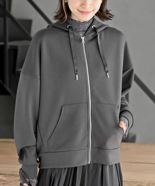 rps（アールピーエス）の「ダンボールドルマンジップパーカー（パーカー・レディース・アイボリー/チャコールグレー/モカ・フリー）」の22枚目の写真