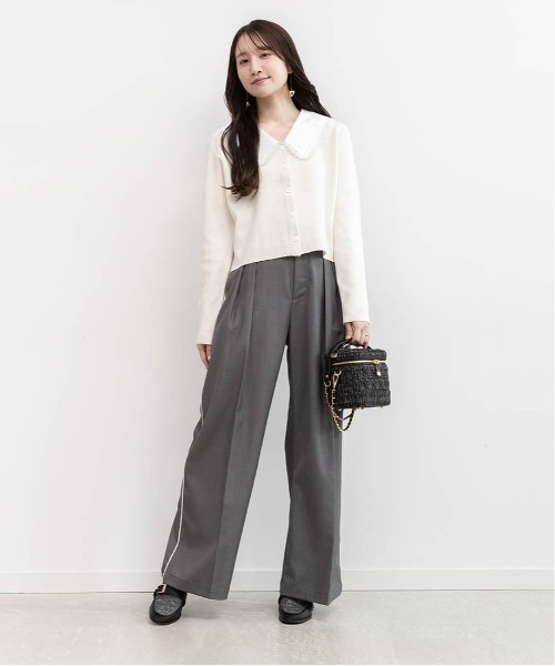 RANDA(ランダ)の「ギボシバックルヒールアップローファー(ローファー・レディース・ダークブラウン/チェック/ブラック・M/L/LL/S)」の11枚目の写真