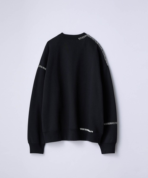 SLICK(スリック)の「【SLICK/スリック】Compact Fleece Embroidery Sweatshirt /コンパクトフリースエンブロイダリースウェット / ヘビィーウェイト(スウェット・メンズ・ブラック/ライトグレー/スミクロ・1/2/3)」の5枚目の写真