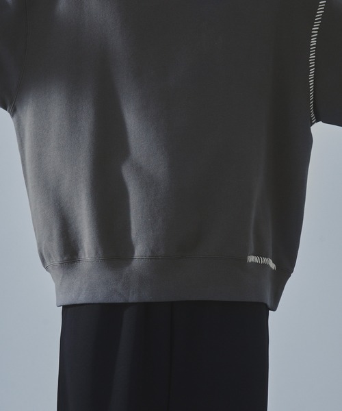 SLICK(スリック)の「【SLICK/スリック】Compact Fleece Embroidery Sweatshirt /コンパクトフリースエンブロイダリースウェット / ヘビィーウェイト(スウェット・メンズ・ブラック/ライトグレー/スミクロ・1/2/3)」の13枚目の写真