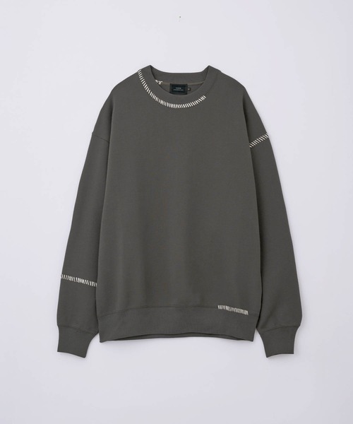 SLICK(スリック)の「【SLICK/スリック】Compact Fleece Embroidery Sweatshirt /コンパクトフリースエンブロイダリースウェット / ヘビィーウェイト(スウェット・メンズ・ブラック/ライトグレー/スミクロ・1/2/3)」の22枚目の写真