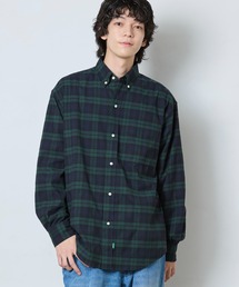 ベ*グ様 即日発送！エルエルビーン モスグリーンチェック 薄手シャツ ゆるダボ ベ*グ様 即日発送！エルエルビーン モスグリーンチェック 薄手