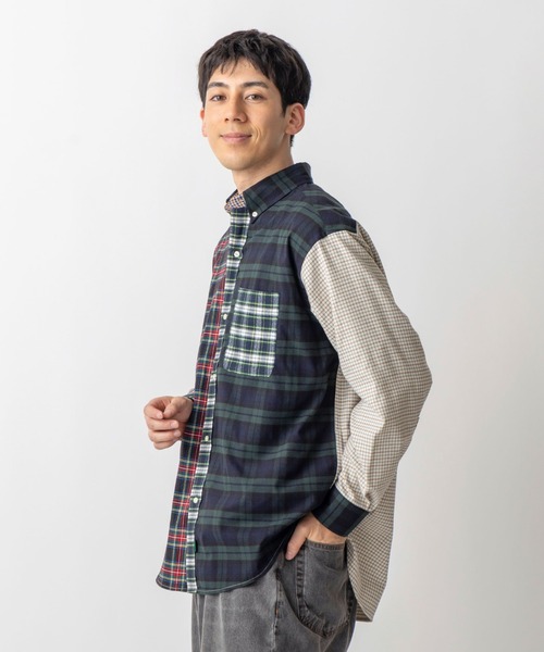 L.L.Bean（エルエルビーン）の「【JAPAN EDITION】キタリー・ロングスリーブ・シャツ（シャツ/ブラウス・メンズ・ブルー系その他/ベージュ系その他/マルチ/ブルー系その他2・LARGE/MEDIUM/SMALL）」の6枚目の写真