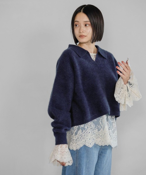 CNラクーンコンエリツキニット（ニット/セーター）｜A part by