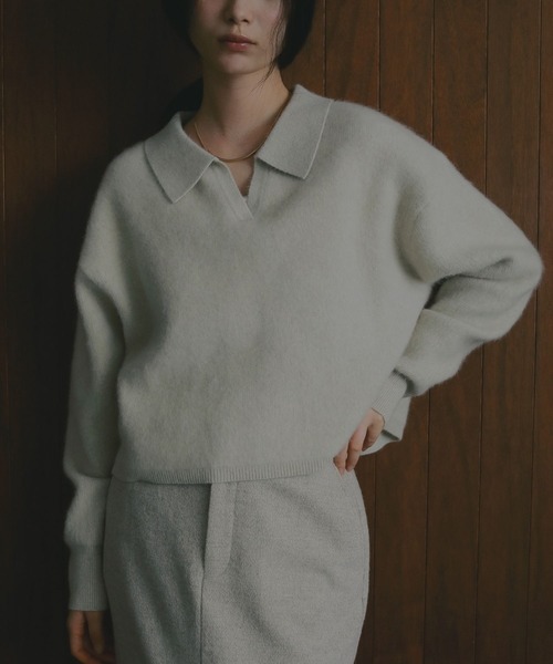 セール】CNラクーンコンエリツキニット（ニット/セーター）｜A part by