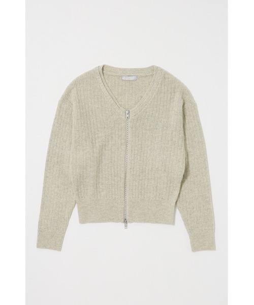 MOUSSY マウジー　ZIP UP KNIT カーディガン ZIP UP KNIT カーディガン｜マウジーの通販｜&mall（アンドモール