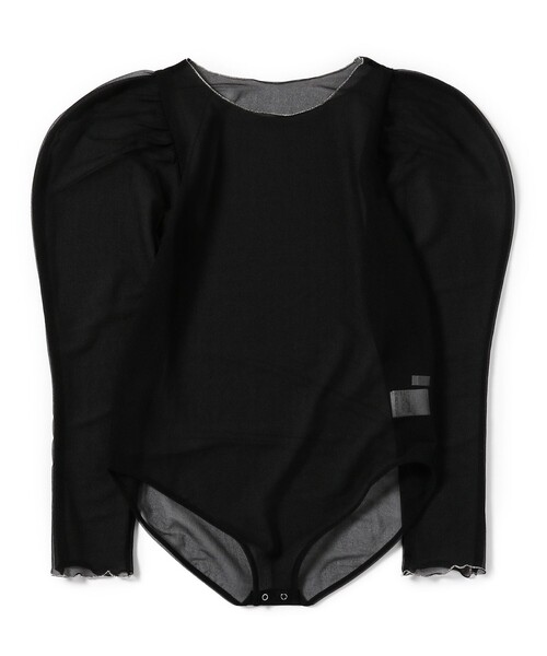 BEAMS COUTURE(ビームスクチュール)の「シアーボディスーツ(Tシャツ/カットソー・レディース・オフホワイト/ブラック・ONE SIZE)」の15枚目の写真