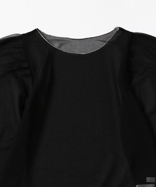 BEAMS COUTURE(ビームスクチュール)の「シアーボディスーツ(Tシャツ/カットソー・レディース・オフホワイト/ブラック・ONE SIZE)」の14枚目の写真