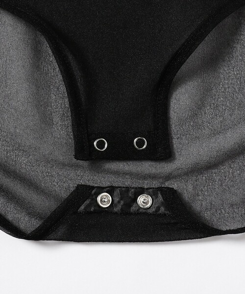 BEAMS COUTURE(ビームスクチュール)の「シアーボディスーツ(Tシャツ/カットソー・レディース・オフホワイト/ブラック・ONE SIZE)」の12枚目の写真