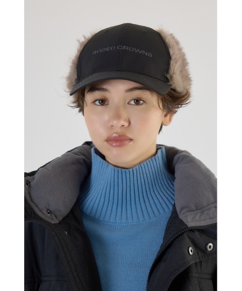 RODEO CROWNS WIDE BOWL（ロデオクラウンズワイドボウル）の「フライトキャップ（キャップ・レディース・ブラック/ダークグリーン/カーキ/ベージュ・FREE）」の14枚目の写真