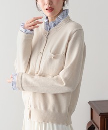 BLUEEAST | 《新色追加/6色展開》フリルシャツドッキングカーディガン(ニット/セーター)