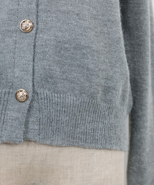 BLUEEAST（ブルーイースト）の「《新色追加／6色展開》フリルシャツドッキングカーディガン（ニット/セーター・レディース・グレー/ネイビー/ブラウン/チャコールグレー/ベージュ/ピンク・MEDIUM）」の17枚目の写真