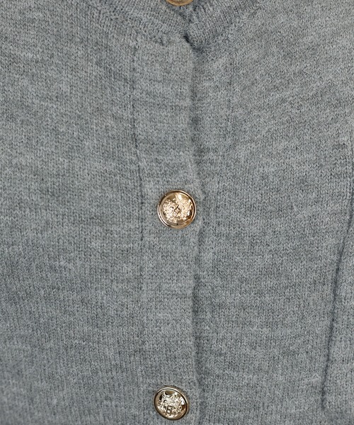 BLUEEAST（ブルーイースト）の「《新色追加／6色展開》フリルシャツドッキングカーディガン（ニット/セーター・レディース・グレー/ネイビー/ブラウン/チャコールグレー/ベージュ/ピンク・MEDIUM）」の18枚目の写真