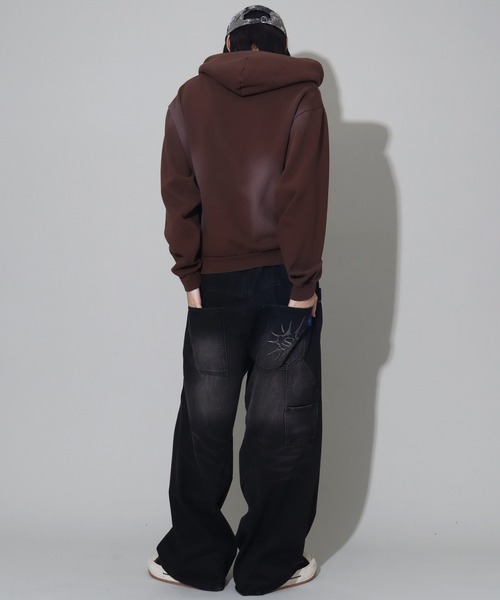 SEQUENZ（シークエンズ）の「【SEQUENZ/シークエンズ】OVERDYED PINCH CARVE DENIM PANTS（デニムパンツ・メンズ・ブラック/ネイビー/ブラウン/パープル系その他・M/L）」の17枚目の写真