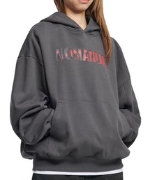 A'GEM/9 × .kom 『NOMANUAL/ノーマニュアル』STAMPED LOGO HOODIE/スタンプドロゴプルオーバーパーカー