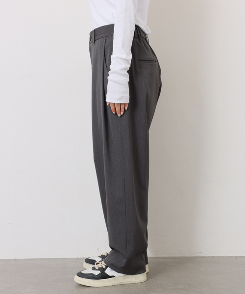 JOURNAL STANDARD LUXE（ジャーナルスタンダード　ラックス）の「TWツイル タックパンツ（その他パンツ・レディース・ブラウン/チャコールグレー・FREE）」の12枚目の写真