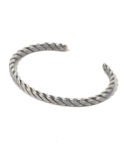 STUDBAKER METALS PLAIT CUFF ツイスト シルバーバングル
