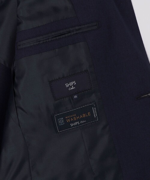 SHIPS Colors（シップス カラーズ）の「SHIPS Colors:〈洗濯機可能〉T/W スーツ ジャケット(セットアップ対応可能)（スーツジャケット・メンズ・ブラック/ネイビー/ブルー・44/46/48/50/52）」の11枚目の写真