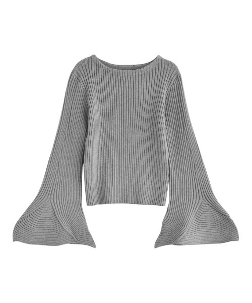 MEISM（ミズム）の「[MEISM by Re:EDIT][2025AW PRE ORDER]フィッシュスリーブリブニットトップス（ニット/セーター・レディース・グレー/ブラック/アイボリー・MEDIUM/LARGE）」の21枚目の写真